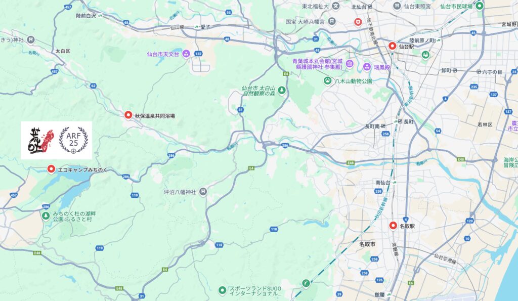 ARABAKI ROCK FEST. 2025　地図